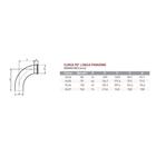 Curva 90° Longa Krona Esgoto 100mm