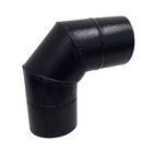 Curva 90° Para Chaminé Duto 7 Polegadas Preta Soldada