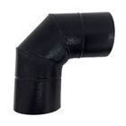 Curva 90° Para Chaminé Duto 7 Polegadas Preta Soldada