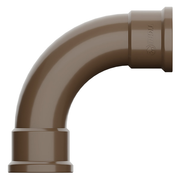 Curva 90° PVC Marrom 4" 110mm Tigre