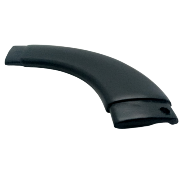 Curva Corrimao Aluminio Engate Juncao Chata Parede Preto KIT