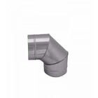 Curva/cotovelo Galvanizada 90° Para Chaminé 150mm De Diâmetro