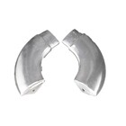 Curva De Aluminio Brilhante Para Corrimao Chata Parede 1 Par