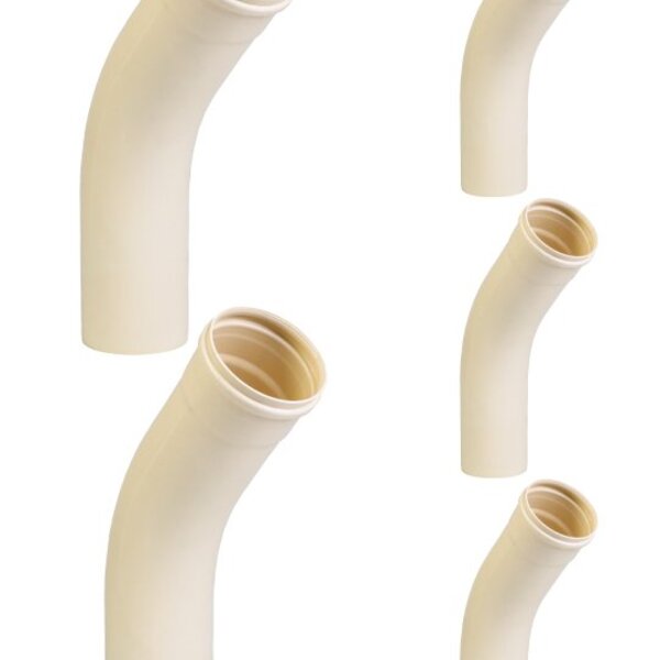 Curva Esgoto Longa 45º X Dn50mm 5 Peças Krona