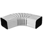 Curva Lateral Alumínio Calha Branca