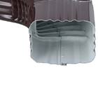 Curva Lateral Alumínio Calha Marrom