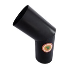Curva Para Tubo De Chaminé Preto Diâmetro 20cm
