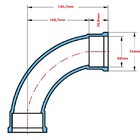 Curva Soldável 90º - 60mm Krona - Unico