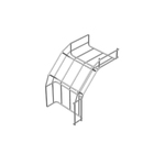 CURVA VERT EXT90º100X50MM GAL3/16P.Lider