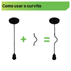 Curvito para Pendente Metal Cobre