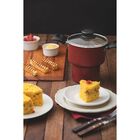 Cuscuzeira 14cm 1,9l Turim Vermelho- Aluminio Com Revestiment