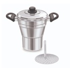 Cuscuzeira Aluminio Polido 18