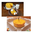 Cuscuzeira Alumínio Vermelho Com Tampa De Vidro 16