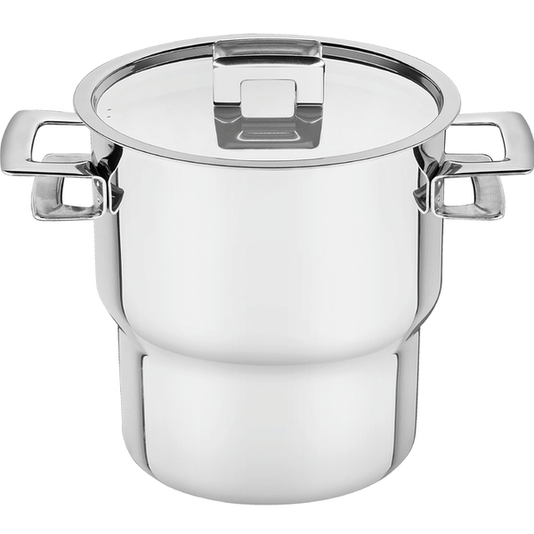 Cuscuzeira Brava Em Aco Inox Com Alcas E Tampa 14 Cm 2,1 L Tr