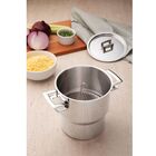 Cuscuzeira Brava Em Aco Inox Com Alcas E Tampa 14 Cm 2,1 L Tr