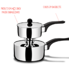 Cuscuzeira De 500ml 16 Cm Em Aço Inoxidável - Linha Utilidade