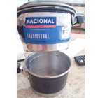 Cuscuzeira De Alumínio 1 Litro Com Cabo Resistente Preta