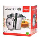 Cuscuzeira Em Aço Inoxidável 16 Cm