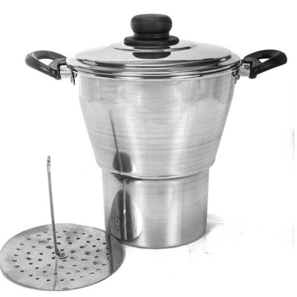 Cuscuzeiro Alumínio Com Tampa Nº20 4 Litros