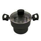 Cuscuzeiro Antiaderente De Alumínio Com Tampa De Vidro Enjoy