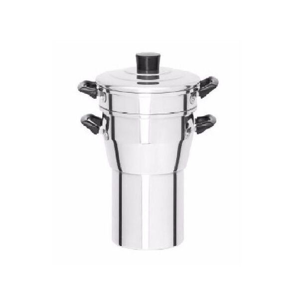 Cuscuzeiro De Alumínio Com Peneira Interna E Tampa