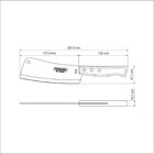 Cutelo 6" Tradicional 33cm Marrom Tramontina