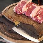 Cutelo Artesanal 8' Churrasco Cabo De Madeira Carne Cozinha B