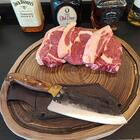 Cutelo Artesanal 8' Churrasco Cabo De Madeira Carne Cozinha B