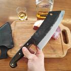 Cutelo Gaúcho Artesanal Carne Churrasco 7' Aço Carbono Brut F