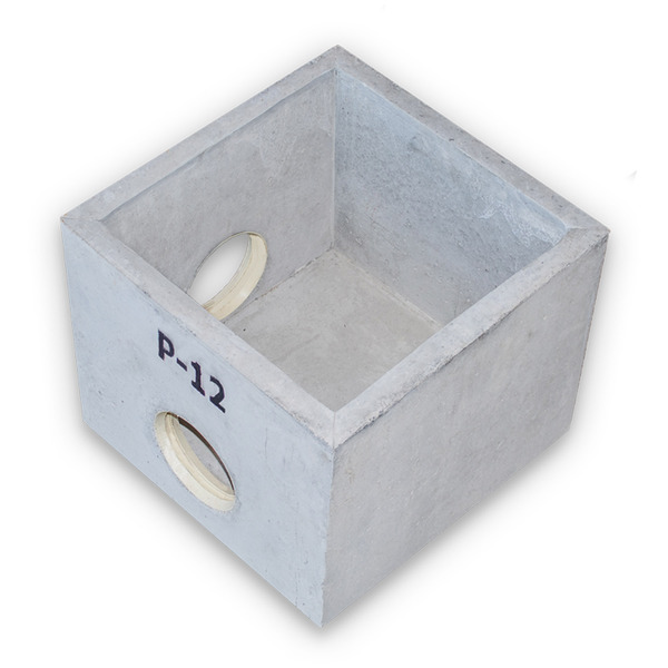 CX COLET PLUV CONC 35x35CM 2FURO CONCREB