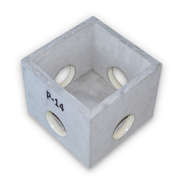 CX COLET PLUV CONC 35x35CM 4FURO CONCREB