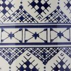 Dacle Vaso Decorativo Ceramica Azul E Branco Home&co 26x22cm