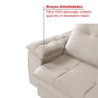 Dallas Sofá Reclinável Retrátil 2,50 Areia 3 Lugares Império