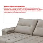 Dallas Sofá Reclinável Retrátil 2,50 Chocolate 3 Lugares Impé