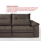 Dallas Sofá Reclinável Retrátil 2,50 Marrom 3 Lugares Império