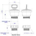 Deca Valvula De Escoamento P/ Tanque Sem Ladrao 1 1/4 E 1 1/2