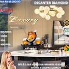 Decantador Garrafa Uísque Vinho Cachaça Luxo Suporte Porta De