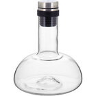 Decanter Vinho 18x17x17cm 1,8l Vidro Transparente Tampa Inox