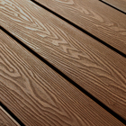 Deck Área Externa Em Wpc Cor Teca 290cm X 15cm Rm Decor