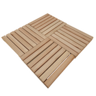 Deck de Eucalipto 30x30cm Bege e Marrom MD607 Massol