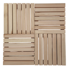 Deck de Eucalipto 30x30cm Bege e Marrom MD607 Massol