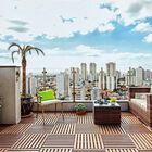 Deck De Madeira Ipê Modulado 50x50cm - 4 Unidades