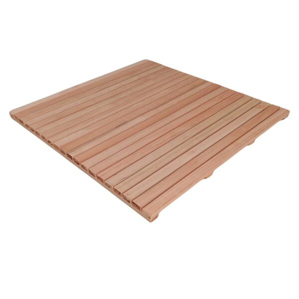 Deck De Madeira Modular 100x100 Cm Réguas 4 Cm Neonx - Sem Pi