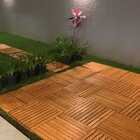 Deck De Madeira Modular 100x100 Cm Réguas 4 Cm Neonx - Sem Pi