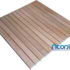 Deck De Madeira Modular 100x100 Cm Réguas 7 Cm Neonx - Sem Pi