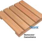 Deck De Madeira Modular 25x25 Cm Réguas 4 Cm Com Pintura Neon