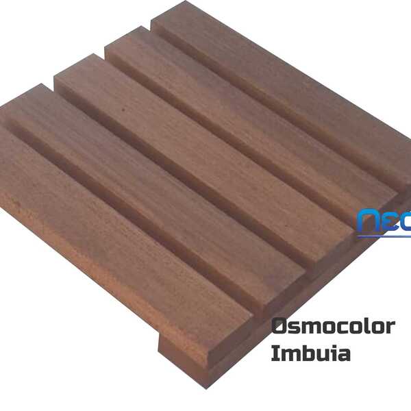 Deck De Madeira Modular 25x25 Cm Réguas 4 Cm Com Pintura Neon