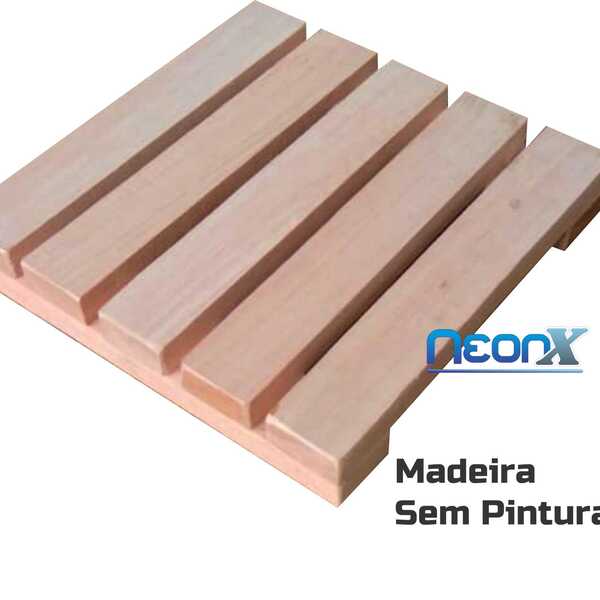 Deck De Madeira Modular 25x25 Cm Réguas 4 Cm Sem Pintura Neon