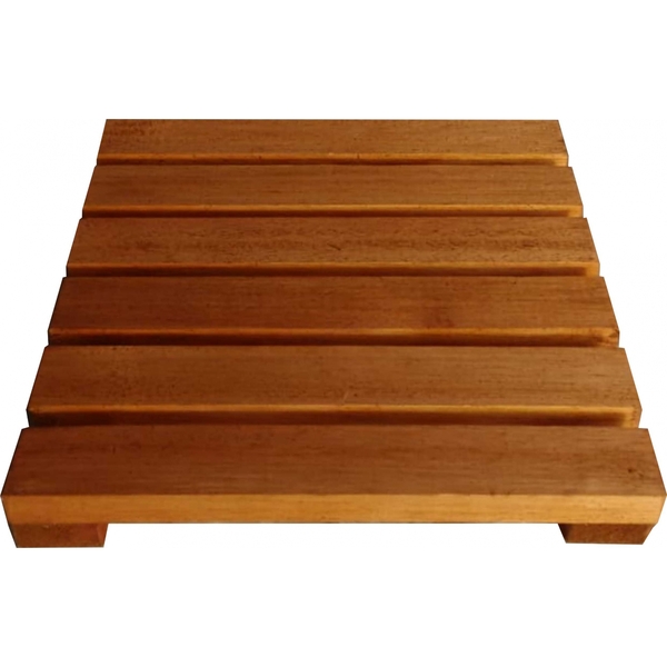 Deck De Madeira Modular 30x30 Cm Réguas 4 Cm Com Pintura Neon