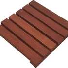 Deck De Madeira Modular 30x30 Cm Réguas 4 Cm Com Pintura Neon